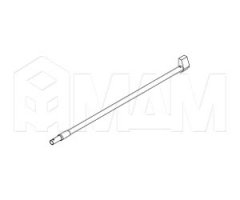 DWD XP Круглый рейлинг, белый, 500 мм (правый): F092075885 R