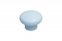 Ручка-кнопка, отделка голубая
