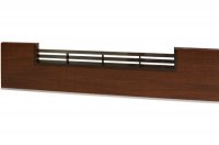 1565 Решётка вентиляционная для цоколя ПВХ H.150, L=600, орех античный NEW