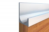 Профиль-ручка под пропил, L=5000мм, отделка сталь нержавеющая