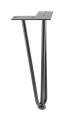 GTV: Ножка NM-ARTO-12-3R304 черный матовый, 3 прутка, D-12 мм, H-304: NM-ARTO-12-3R304-20M