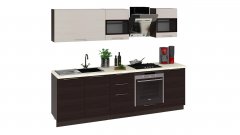 Кухонный гарнитур длиной - 240 см (со шкафом НБ) «Латте-2»