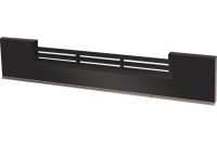 0330 Решётка вентиляционная для цоколя ПВХ H.100, L=600, черный глянец