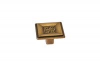 Ручка-кнопка, бронза античная красная