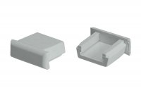 Заглушка глухая для профиля 1506, цвет серый