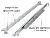 Механизм царг. с увеличением длины 770/1250 мм, синхрон.: HMR-125