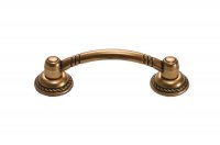 Ручка-скоба 64мм, бронза античная красная