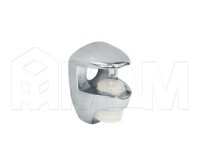 Полкодержатель для стеклянных полок толщиной 5-6 мм, под саморез, хром: FA10 CR