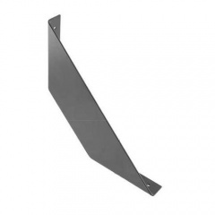 GTV: Полкодержатель FLAT, 200x200 мм, черный матовый: PP-FLAT-20M