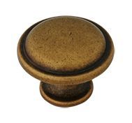 Ручка-кнопка FIRMAX с винтом, металл, бронза