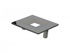 Ручка-кнопка 64мм, металл, хром