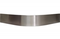 Закругление для цоколя ПВХ Н.120, R.205, под шлифованную нержавеющую сталь