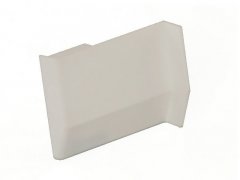 Накладка декоративная для навеса шкафа 801000100SX, белая, левая