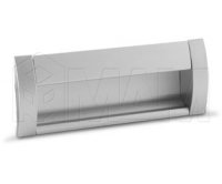 Ручка-раковина 128мм крепление саморезами алюминий: SH.RU2.128.AL