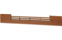 0307 Решётка вентиляционная для цоколя ПВХ H.100, L=600, орех рустикальный NEW