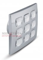 Ручка-кнопка 16мм хром с кристаллами Сваровски: WPO.655.016.KR02