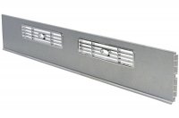 79 Решётка вентиляционная для цоколя ПВХ H.120, L=600, под серебро