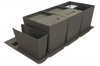 Система хранения в базу 900 (2 ведра + 2 контейнера), отделка орион серый