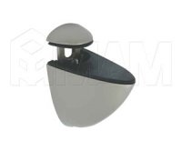 ПЕЛИКАН Менсолодержатель для деревянных и стеклянных полок 4 - 29 мм, никель матовый: NO.66 PEARL