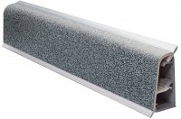 042.Бортик овальный L=4000, серый металлик