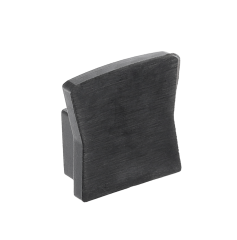 GTV: Заглушка для профиля GLAX MINI накладного высокого - цвет ЧЕРНЫЙ МАТ. (цена за 10шт.): PA-ZASGLAXMNKW-20M