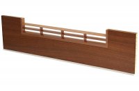 1949 Решётка вентиляционная для цоколя ПВХ H.150, L=600, орех морёный NEW