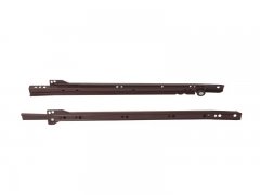 Направляющие роликовые Firmax длина 400 мм, коричневые, RAL8017, (4 части)