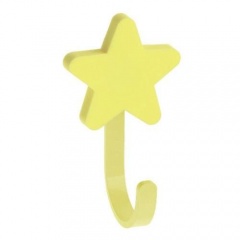 GTV: Крючок мебельный WM-STAR звезда, желтый: WM-STAR-ZT