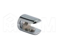 Полкодержатель для стеклянных полок толщиной 8-10 мм, хром: MV15ZCR