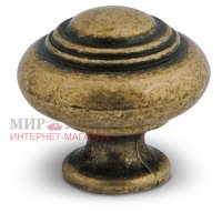 HESTIA Ручка-кнопка D25мм бронза состаренная: A-013.G4