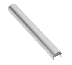 GTV: Крышка линзовидная для профиля с радиатором, L=2м, сатин, 60* гр.: PA-OSMLGLAXSO-00