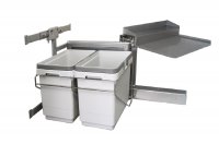 Набор для раздельного сбора мусора, в базу 450, левый С ДОВОДЧИКОМ