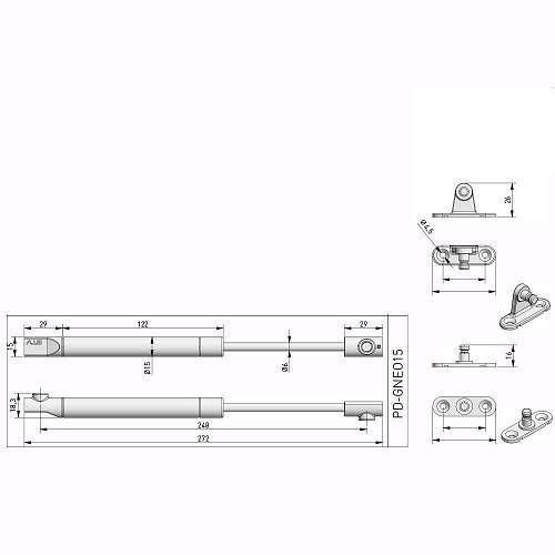 Газлифт 15 кг