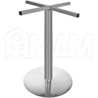 Подстолье с круглым основ, D60, H700, хром вулканический, 1шт.: Т 76/715 ХРОМ