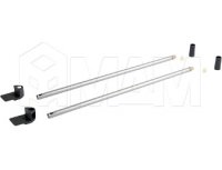 NOVA PRO DELUXE Комплект круглых рейлингов, серый металлик, 400 мм: F102045971