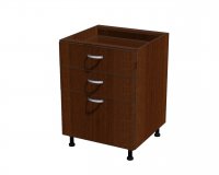 Корпус напольной тумбы для кухни, 3 ящика 700*560*720