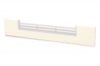 5075 Решётка вентиляционная для цоколя ПВХ H.100, L=600, слоновая кость NEW