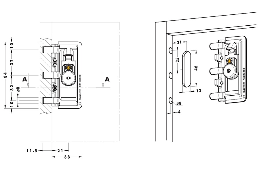 897 as z1 xl 90 кронштейн 120х90мм для подвески полок арт 807 xl оцинкованный