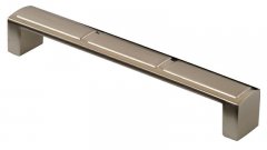 Ручка-скоба 160мм, металл, никель матовый