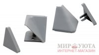 Аксессуары для треугольного плинтуса 67.300, серый: 09.567R.GR