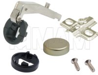 Петля прямая (180) площадка под саморез/ник мат кр: C123158 под саморез/ник мат кр