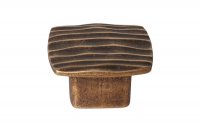 Ручка-кнопка 16мм, отделка бронза античная