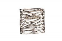 Ручка-кнопка, отделка никель полуглянец