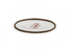 Ручка-кнопка FIRMAX, металл / керамика, бронза + фиалка