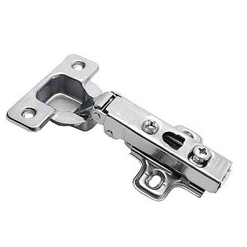 GTV: Петля накладная с клипом GTV H=0 без пружины, 45мм без эксцентриковой регулировки без евро шурупа ZP-COCA450-BE-F