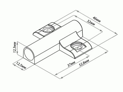 Держатель смягчителя удара, серый Держатель смягчителя удара, серый