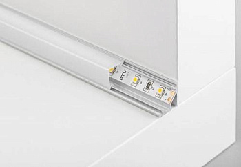 GTV: Крышка молочного цвета для алюминиевых угловых профилей, (цена за 2 метра) PA-OSMLGLAXT-00