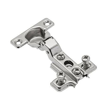 GTV: Петля мини GTV Ø26 + ответная Планка H=0 с евро шурупом ZP-CIBI8H0ZE