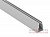 Профиль для подсветки стеклянных полок 4-5мм, 18х12мм, L-2000: LSP-G1-ALU-2000-0