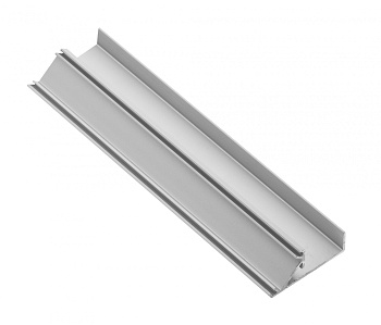 GTV: Алюминиевый профиль GLAX торцевой, односторонний, цвет серебро, для ДСП 18мм (цена за 3 метра) PA-GLAXNBJ3M-AL